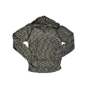Emma’s Expressions Maternity Black Gray White Mottled Women’s Hoodie Large